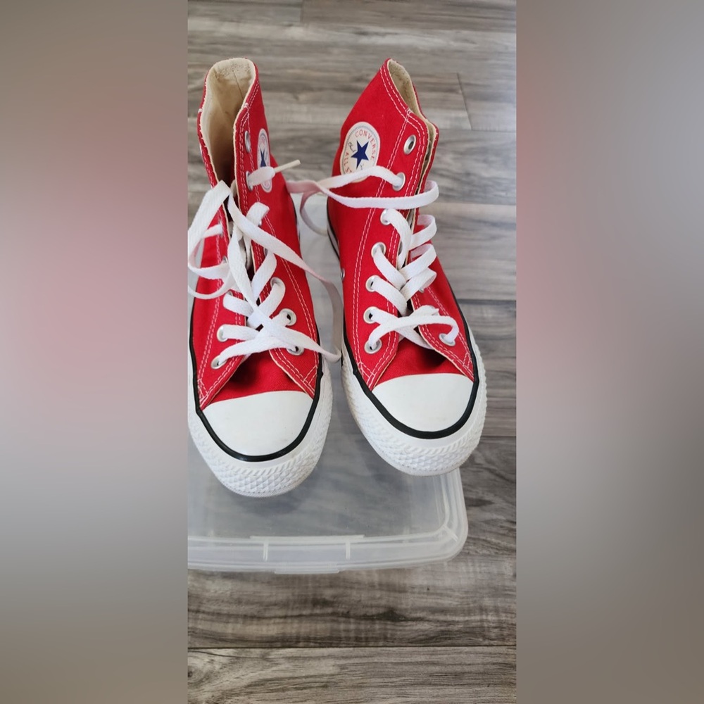 Converse Classic Red Canvas Sneakers - Picture 5 of 6